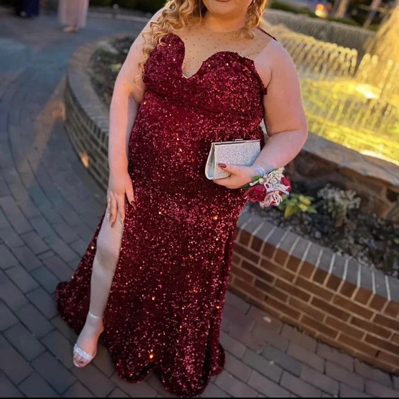 Dresses | Red Plus Size Prom Dress | Poshmark